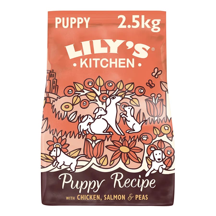 Lily's Kitchen Puppy Recipe Dry Dog Food Chicken, Salmon & Peas