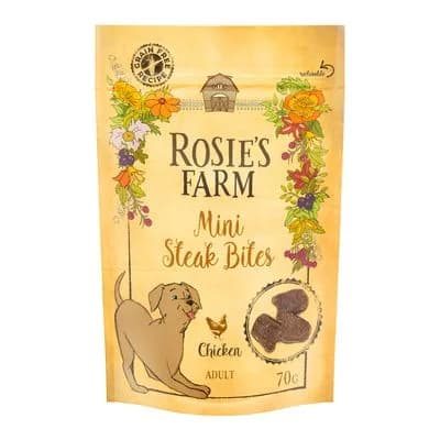 Rosie's Farm Snacks Mini Steak Bites, con pollo