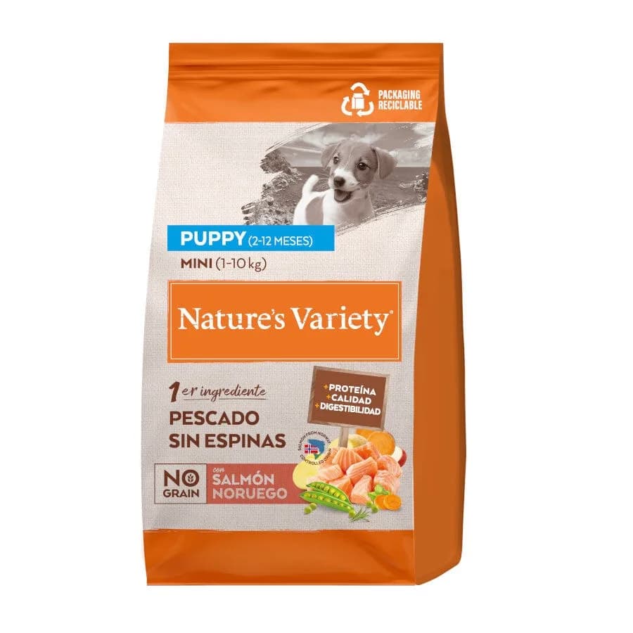 Nature's Variety No Grain Puppy Mini Salmón Noruego