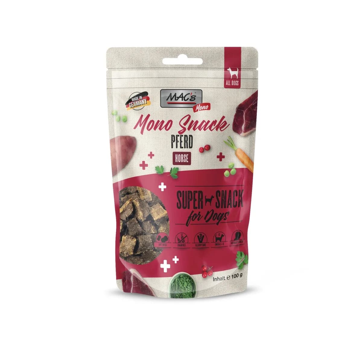 Mac S Hund Adult Mono Snack Pferd