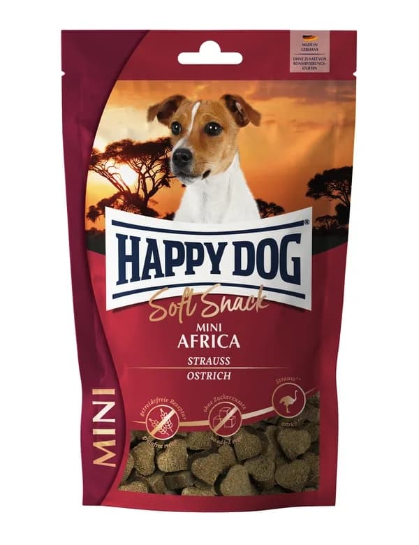 Happy Dog SoftSnack Mini Africa Strauß