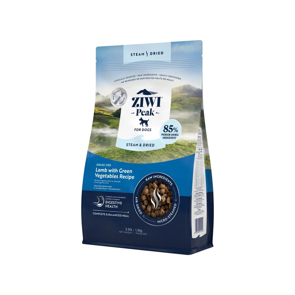 ZIWI PEAK Steam & Dried Dog Food - Lamb