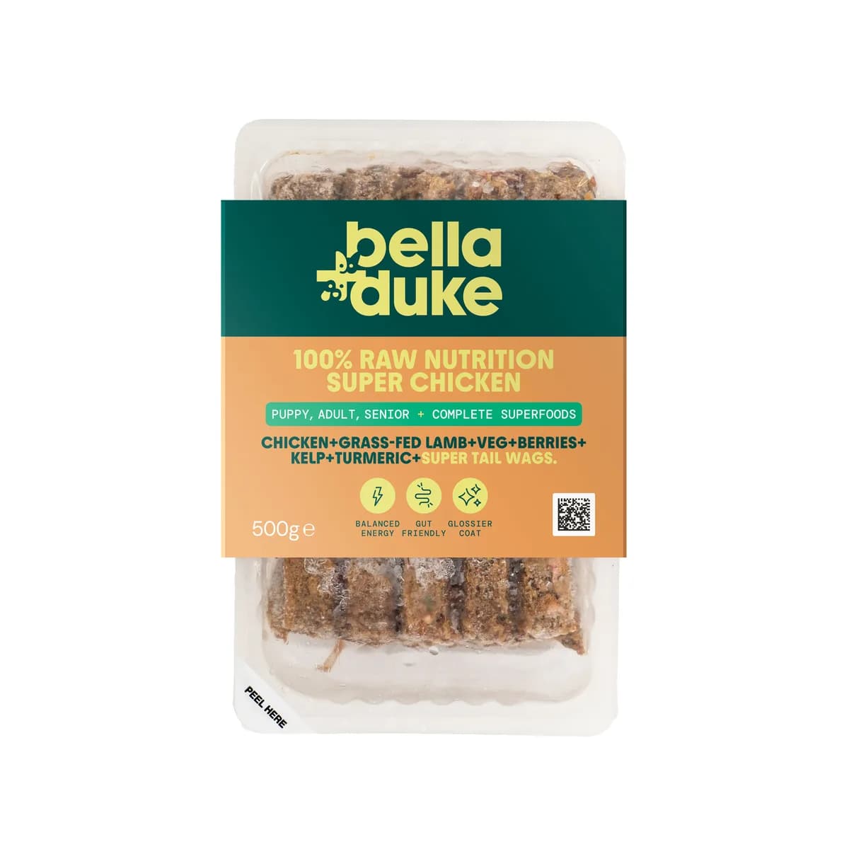 Bella & Duke Complete Raw Dog Food Superfood Enriched Super Chicken
