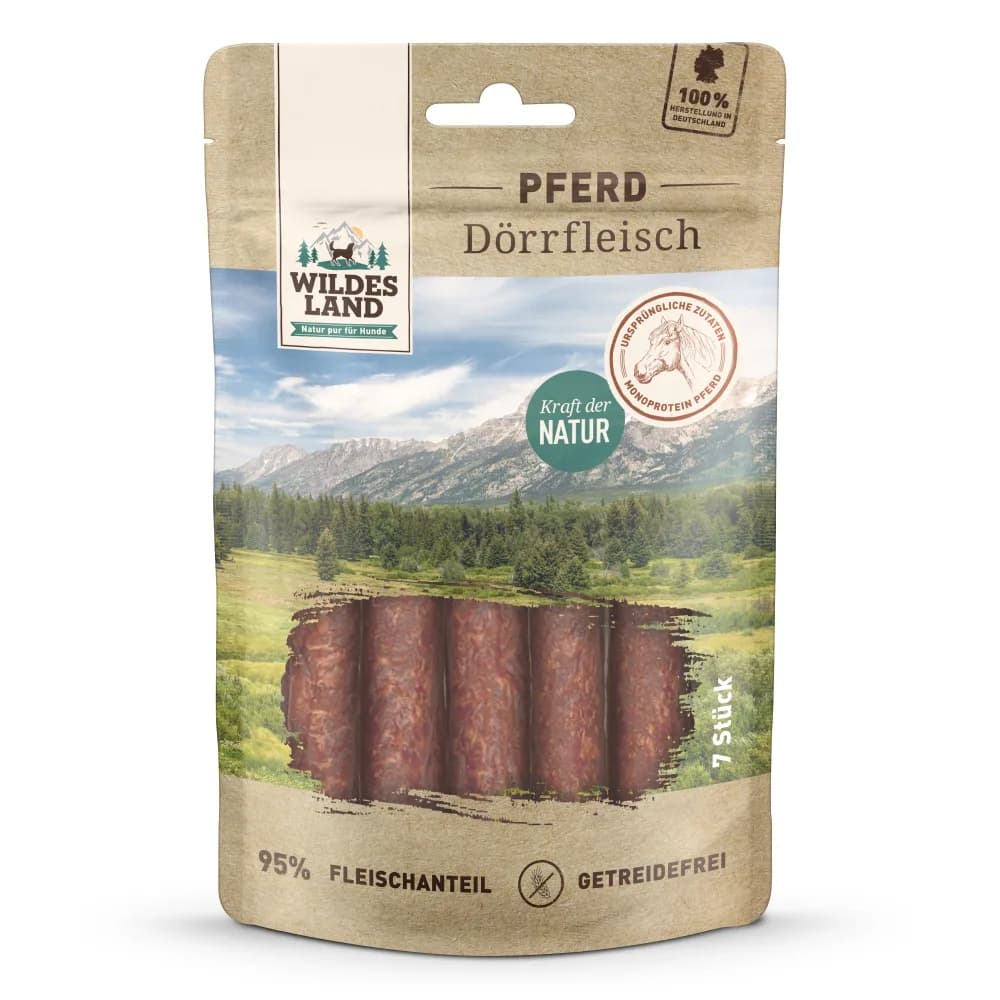 Wildes Land Dörrfleisch Pferd