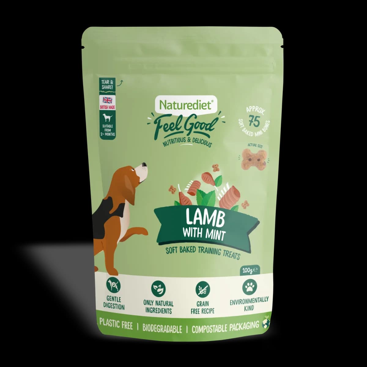 Naturediet Feel Good Lamb Treats ( Pouches)
