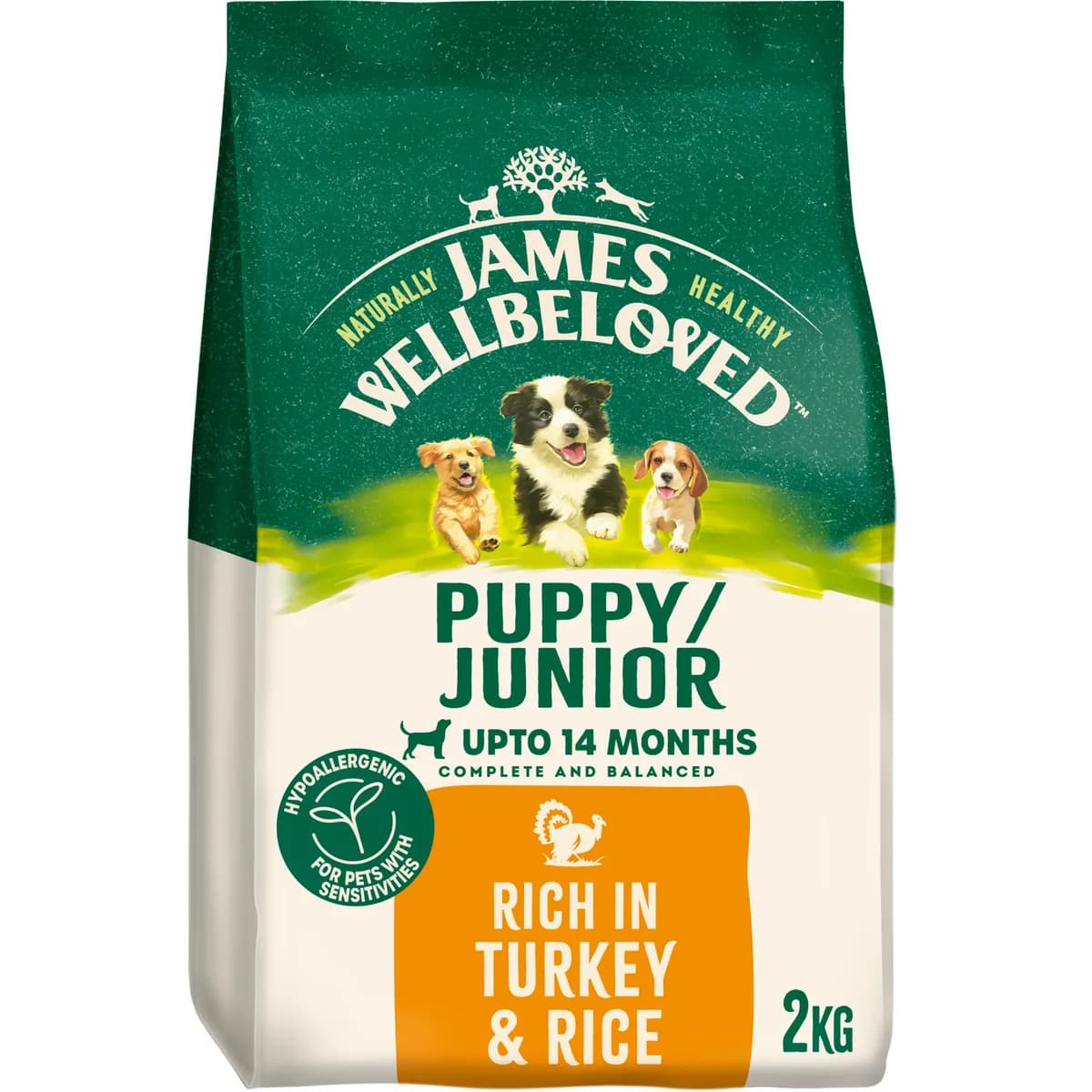 James Wellbeloved Puppy Junior Dry Dog Food Turkey & Rice