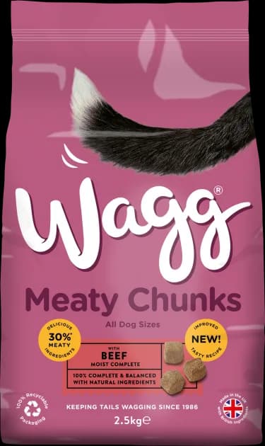 Wagg Meaty Chunks Dog Food with Beef - Wagg Pet Foods
