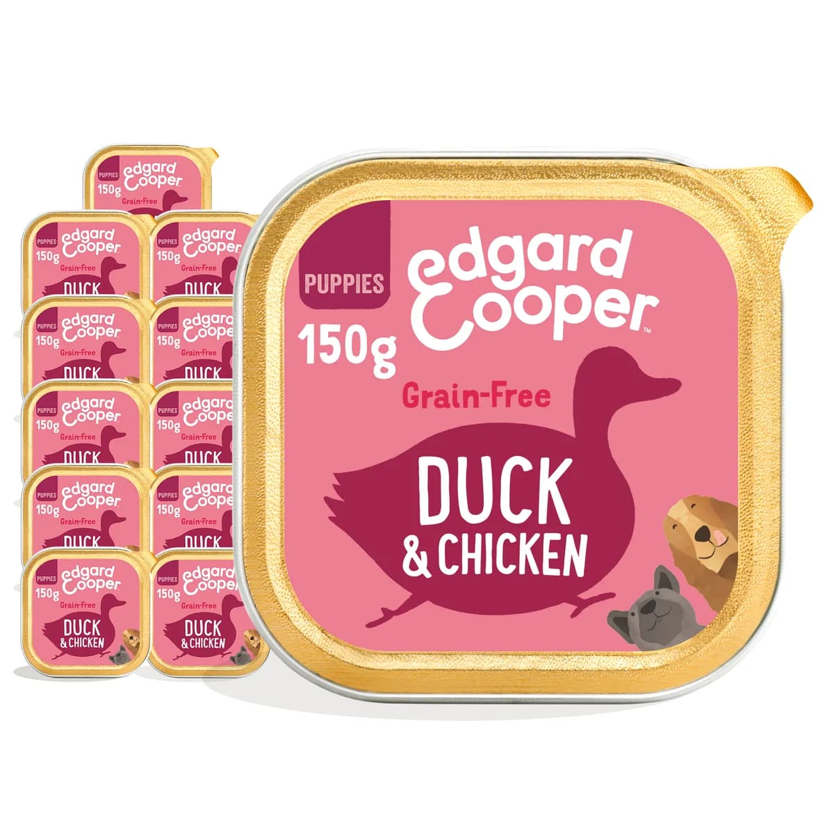 Edgard & Cooper Grain Free Wet Puppy Food Duck & Chicken