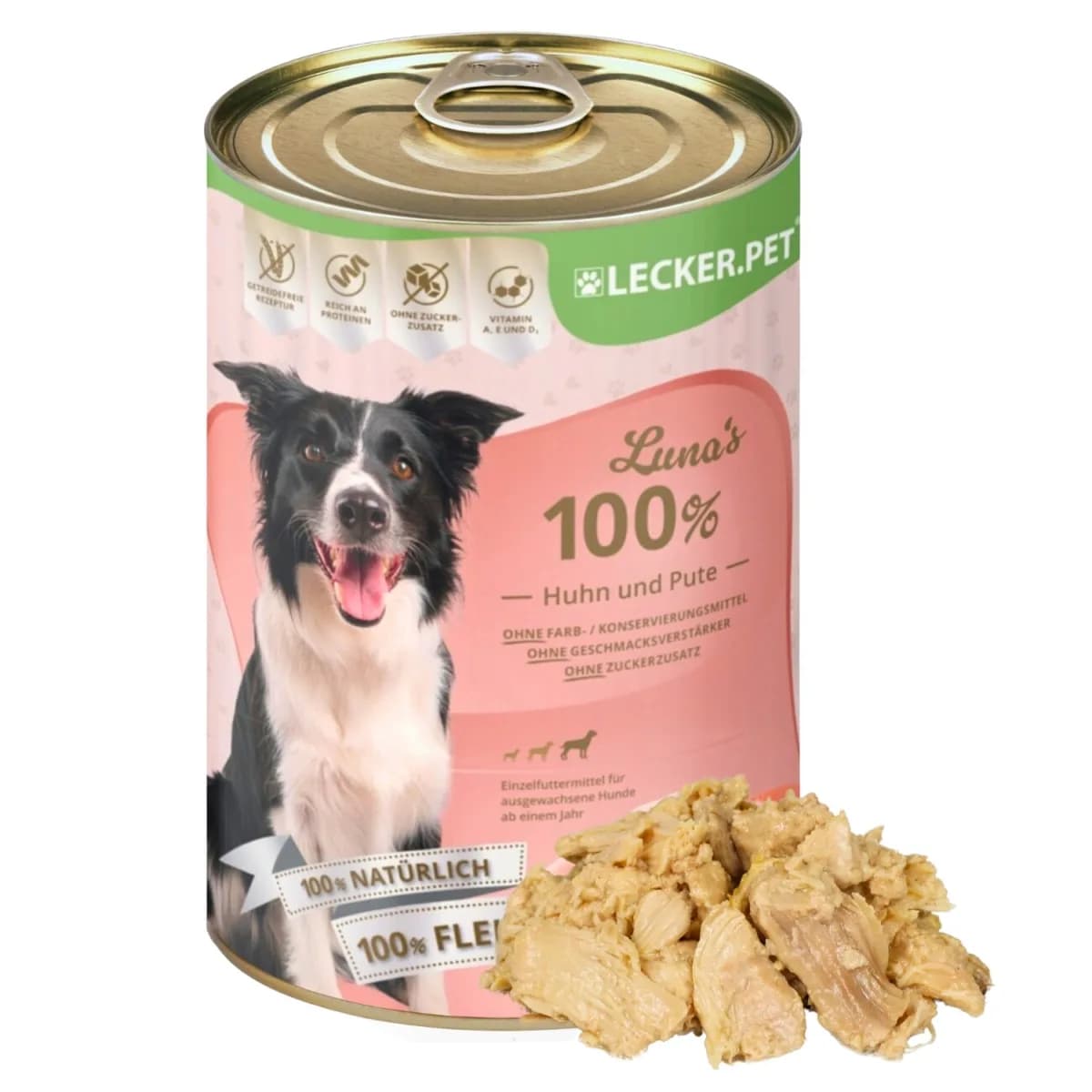 Lyra Pet Lecker.Pet Luna's 100 % Huhn und Pute