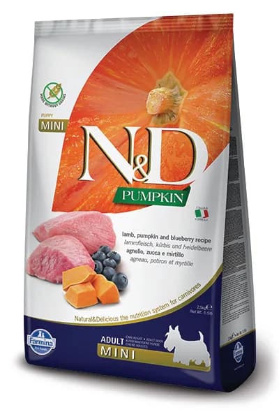 Natural&Delicious N&D Pumpkin Dog Mini Adult Lamb/Blueberry Grain-free