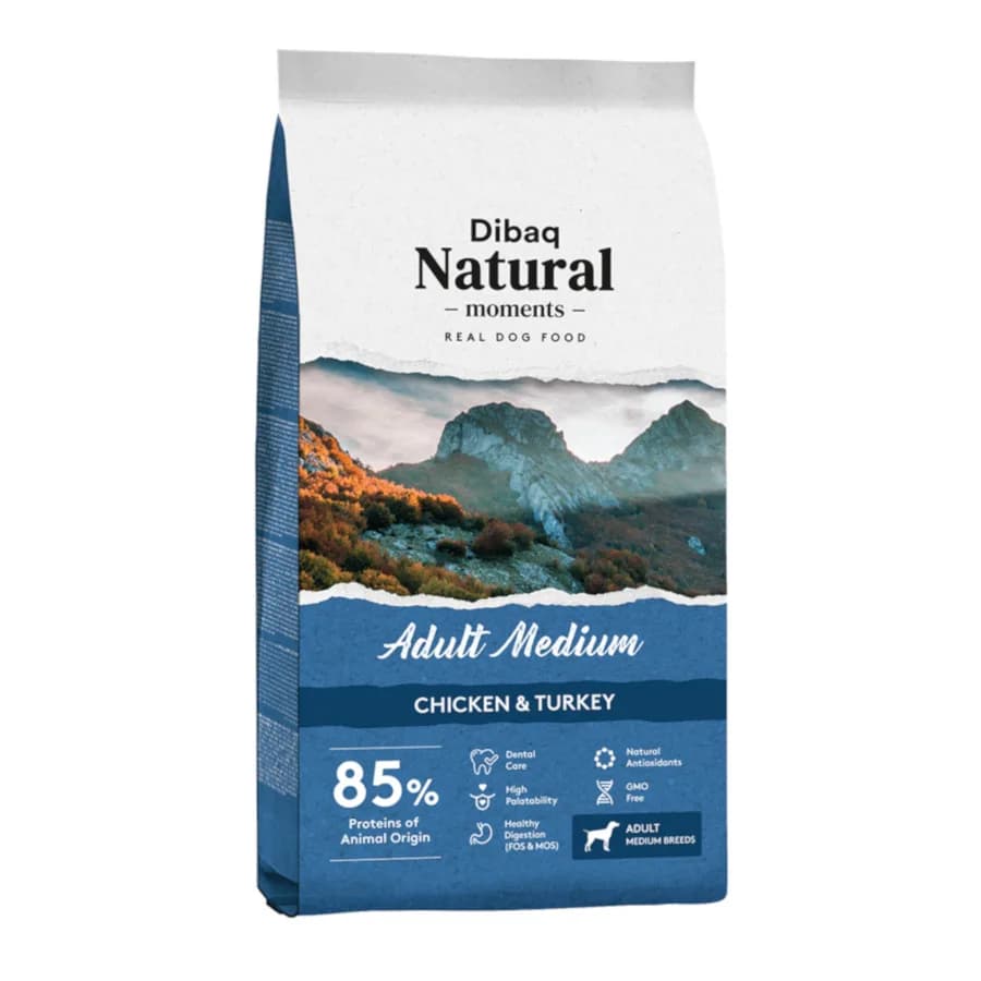 MOMENTS Dibaq Natural Moments Adult Medium Pollo & Pavo