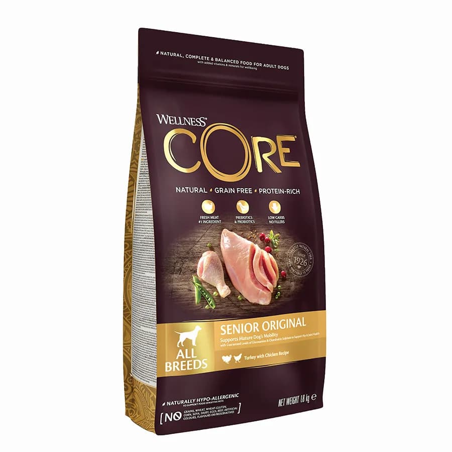 Wellness Core Complete Senior Dry Dog Food Turkey with Chicken