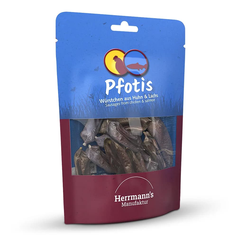 Herrmann's Pfotis Bio Huhn & Lachs Würstchen
