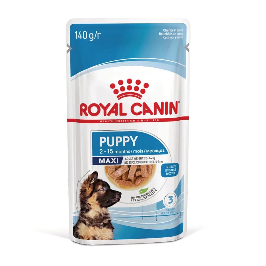 Royal Canin Húmedo Maxi Puppy sobre