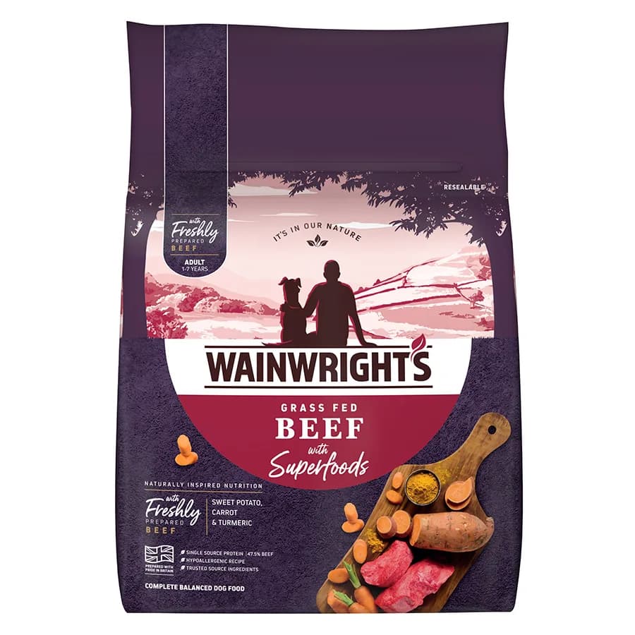 Wainwright's Dry Adult Dog Food Beef With Superfoods