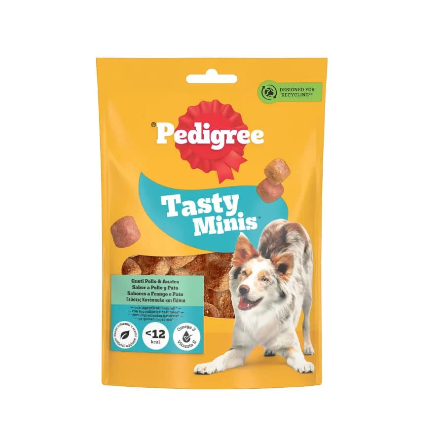 Pedigree Tasty Mini Snacks Sabor Pollo y Pato