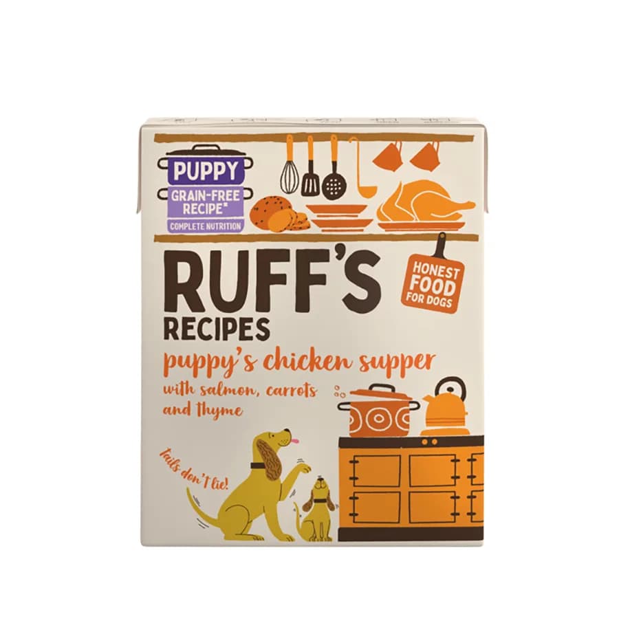 Ruff's Recipes Chicken Supper with Salmon, Carrot & Thyme Wet Puppy Food