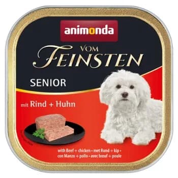 Animonda Vom Feinsten nourriture humide pour chien, Senior Bœuf et poulet