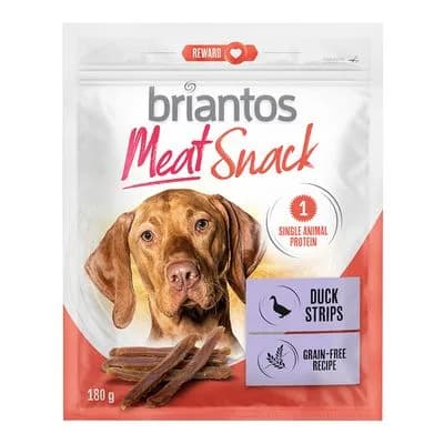 Briantos Meat Snacks, pato y conejo, para perros