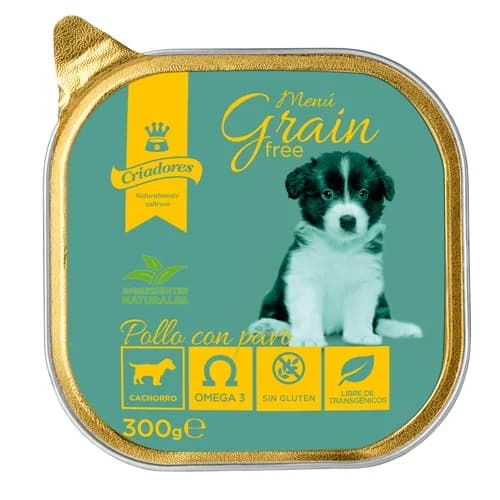 Criadores Puppy Menú Grain Free Pollo y Pavo tarrina