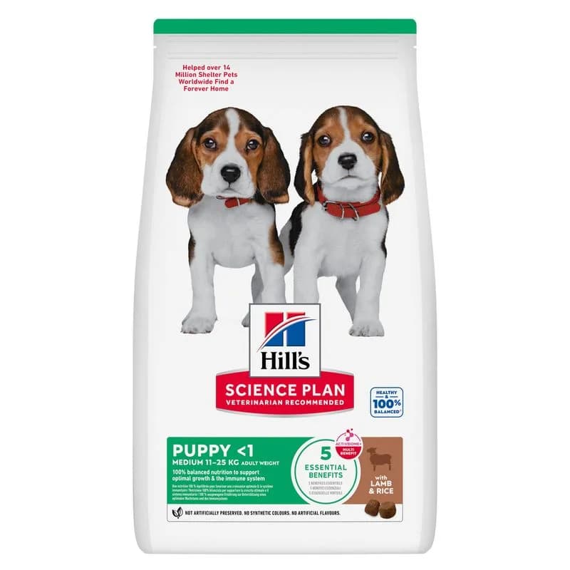 Hill's Science Plan Puppy <1 Medium med lam & ris