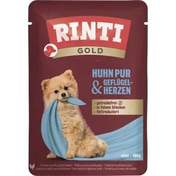 Rinti Gold Nassfutter Huhn, Geflügelherzen