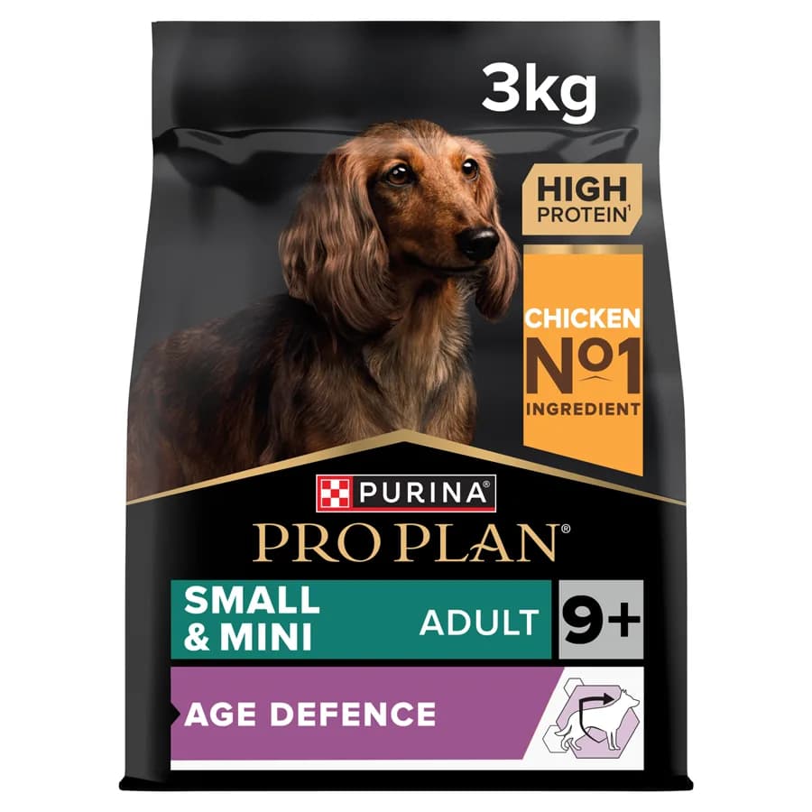 Purina Pro Plan Small & Mini Breed Age Defence 9+ Senior Dry Dog Food Chicken