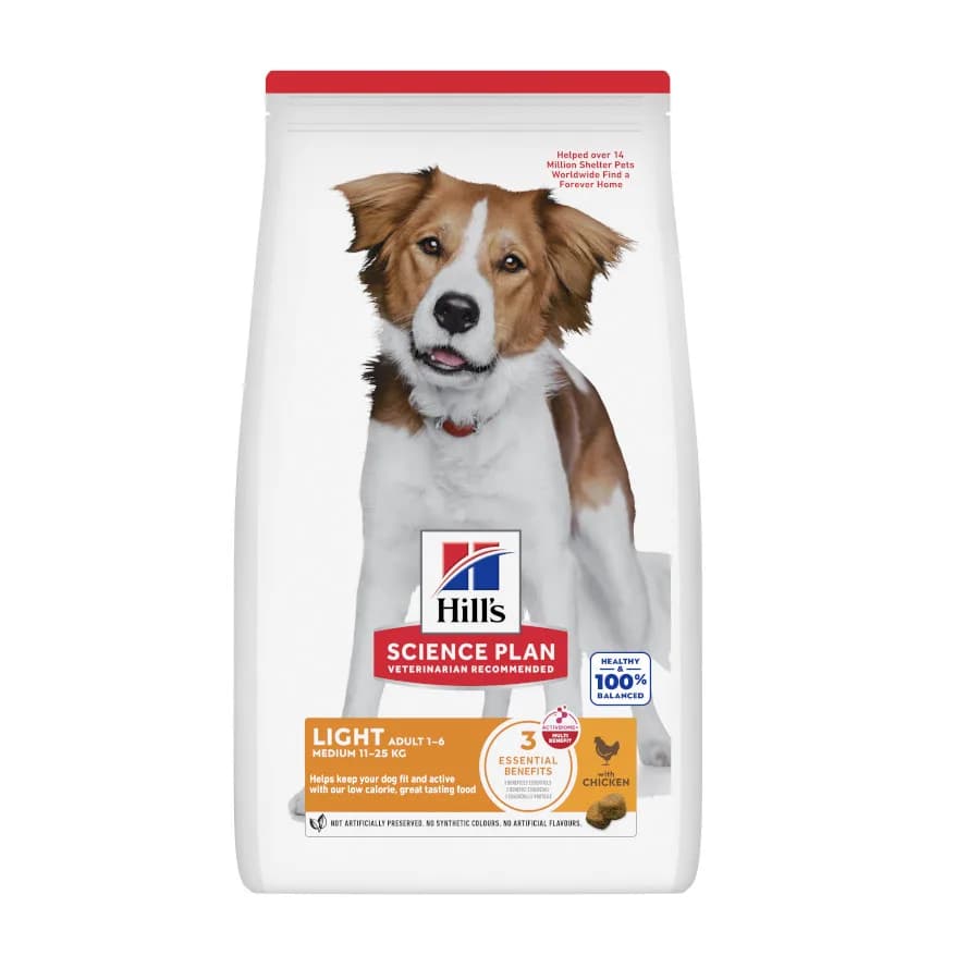 Hill's Science Plan Science Plan Light pienso pollo perros de razas medianas