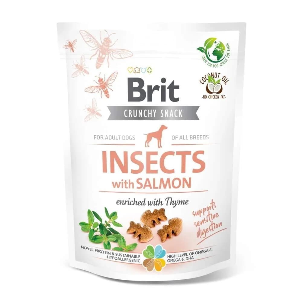 Brit Crunchy Snack Insects Salmon