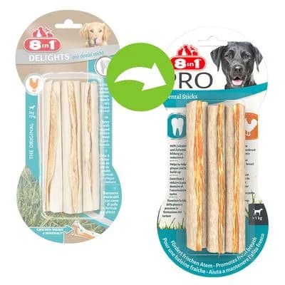 8in1 Pro Dental Bâtonnets à mâcher, poulet
