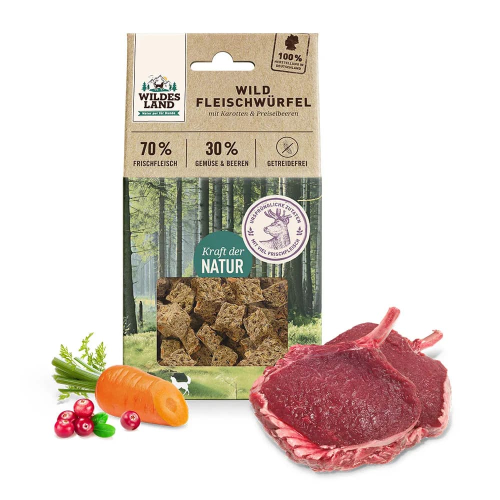 Wildes Land Fleischwürfel Wild