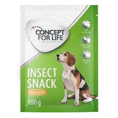 Concept for Life Insect Snack met Wortel