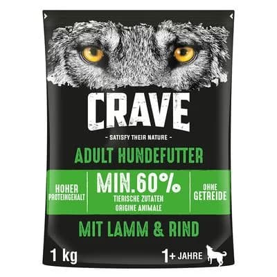 CRAVE Adult droog Hondenvoer met Lam & Rund