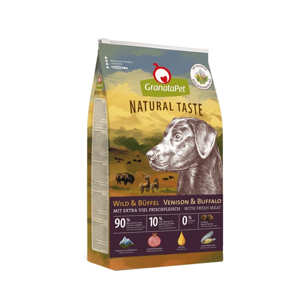 GranataPet Natural Taste Hundefutter - Wild & Büffel