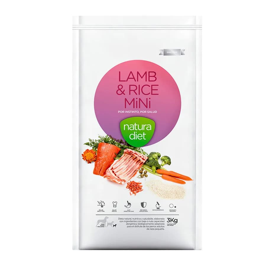 Natura Diet Adult Mini Daily Food Cordero y Arroz