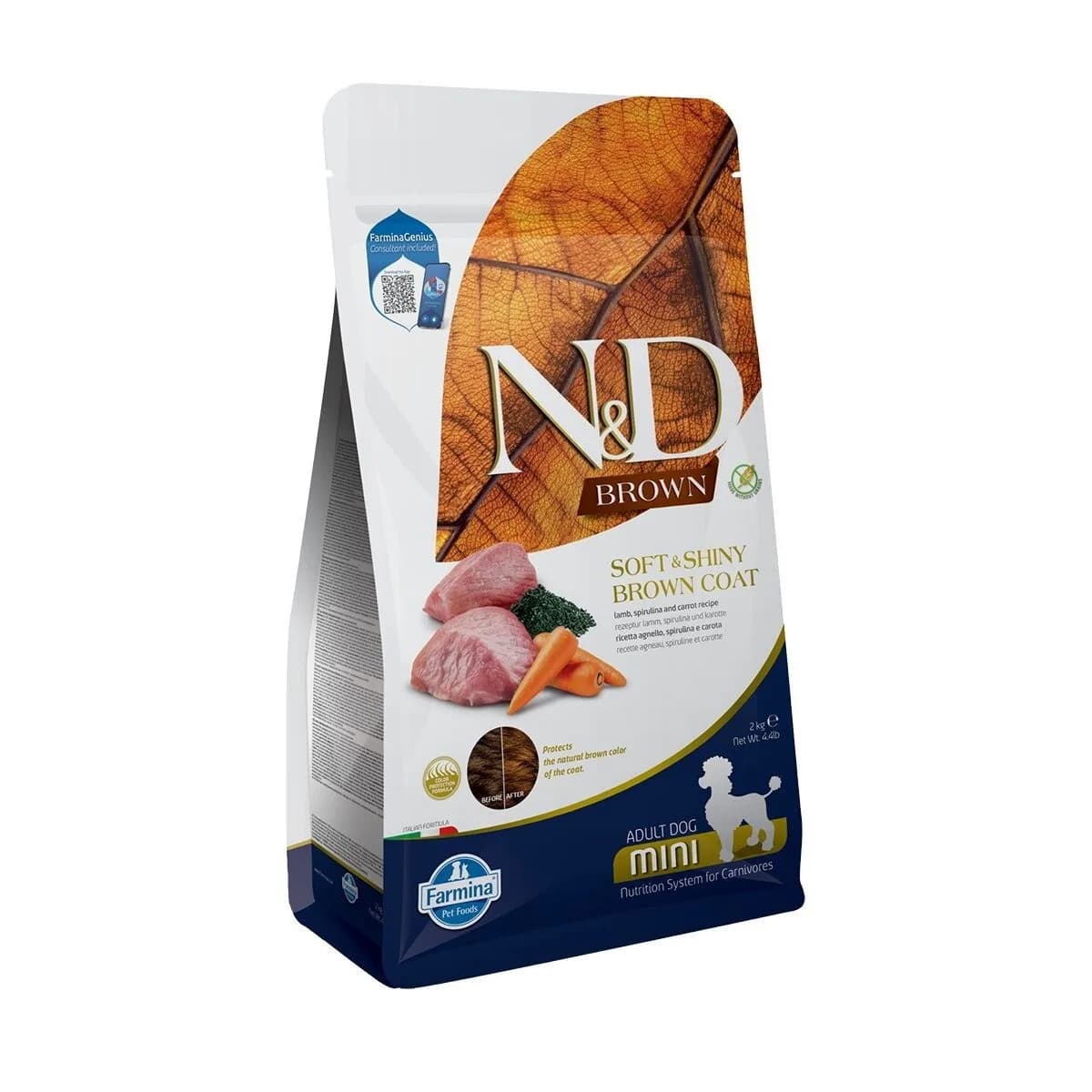 Farmina N&D Brown Dog Lamb & Spirulina Small