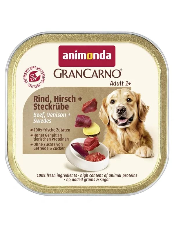 Animonda GranCarno GranCarno Adult Rind, Hirsch + Steckrübe