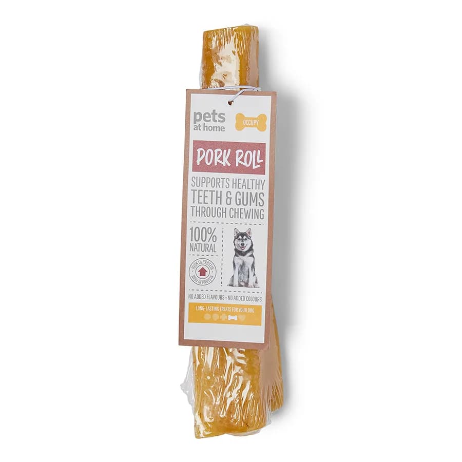 Pets at Home Occupy Pork Roll Dog Treat