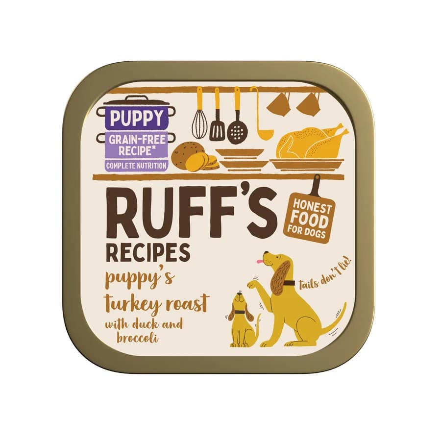 Ruff's Recipes Turkey & Duck Roast with Potato & Broccoli Wet Puppy Food