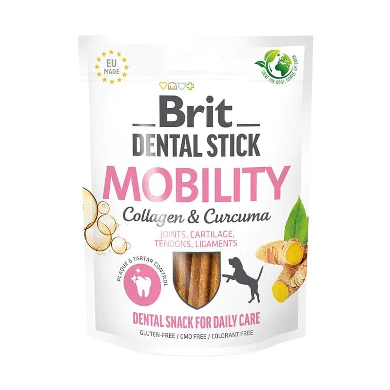 Brit Dental Stick Mobility s kurkumou a kolagenem