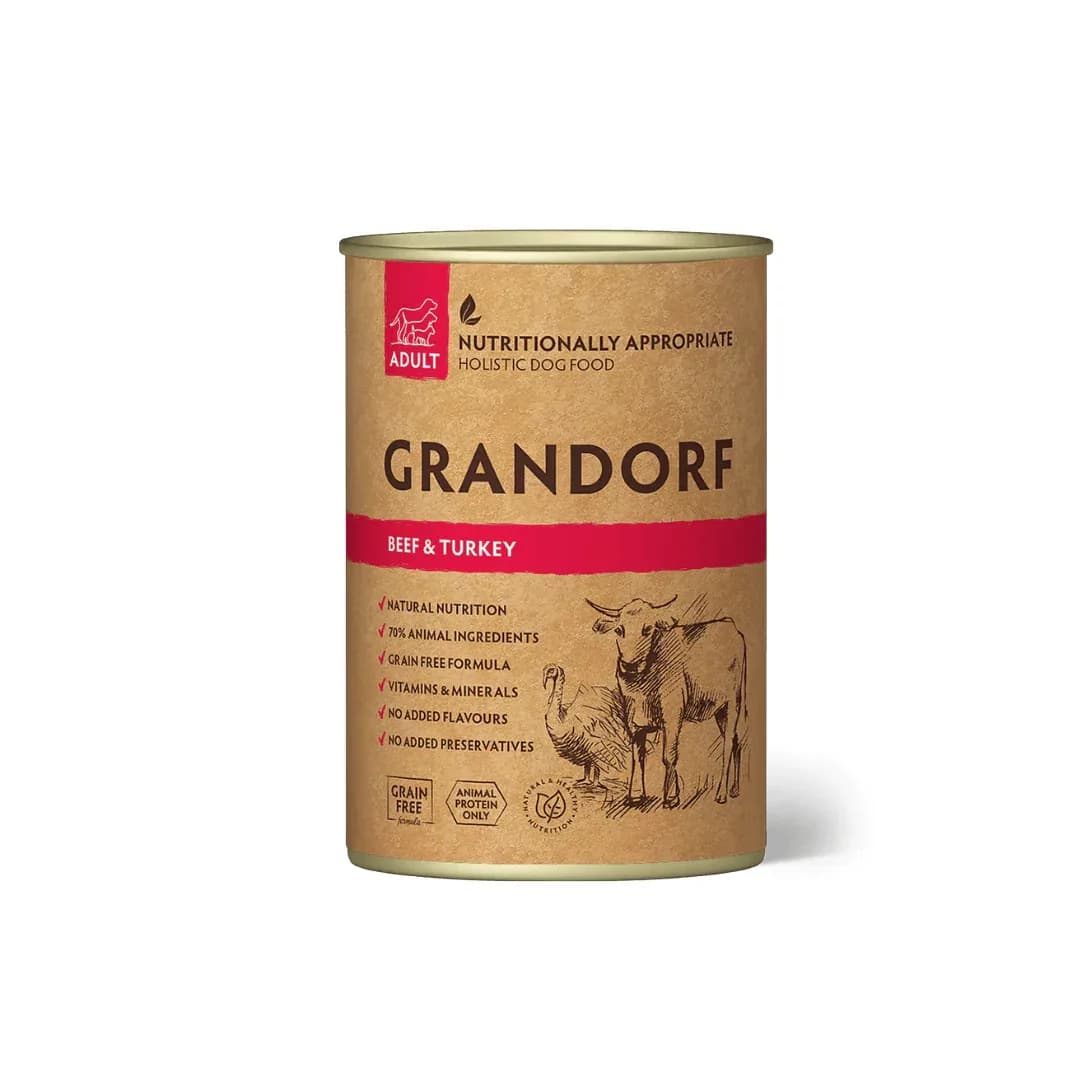 Grandorf Beef and Turkey Wet Food for Dogs