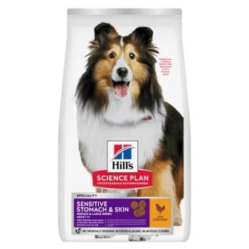 Hill's Science Plan , Sensitive Stomach & Skin, Medium & Large Breed Adult, with chicken