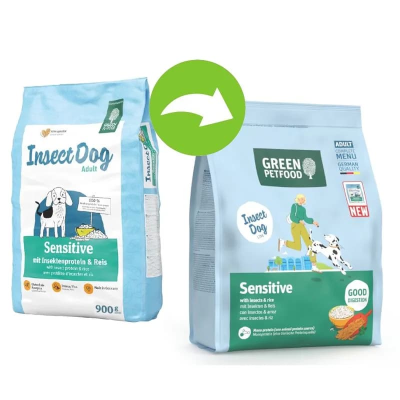 Green Petfood Karma Green Petfood Sensitive, z owadami i ryżem