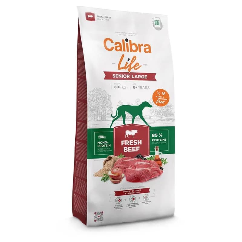Calibra Life Senior Large Breed s čerstvým hovězím