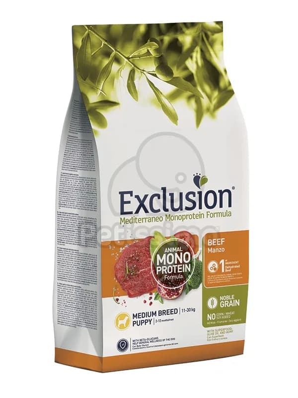 Exclusion Mediterraneo Monoprotein Formula Medium Breed Puppy (11 - ) - marha