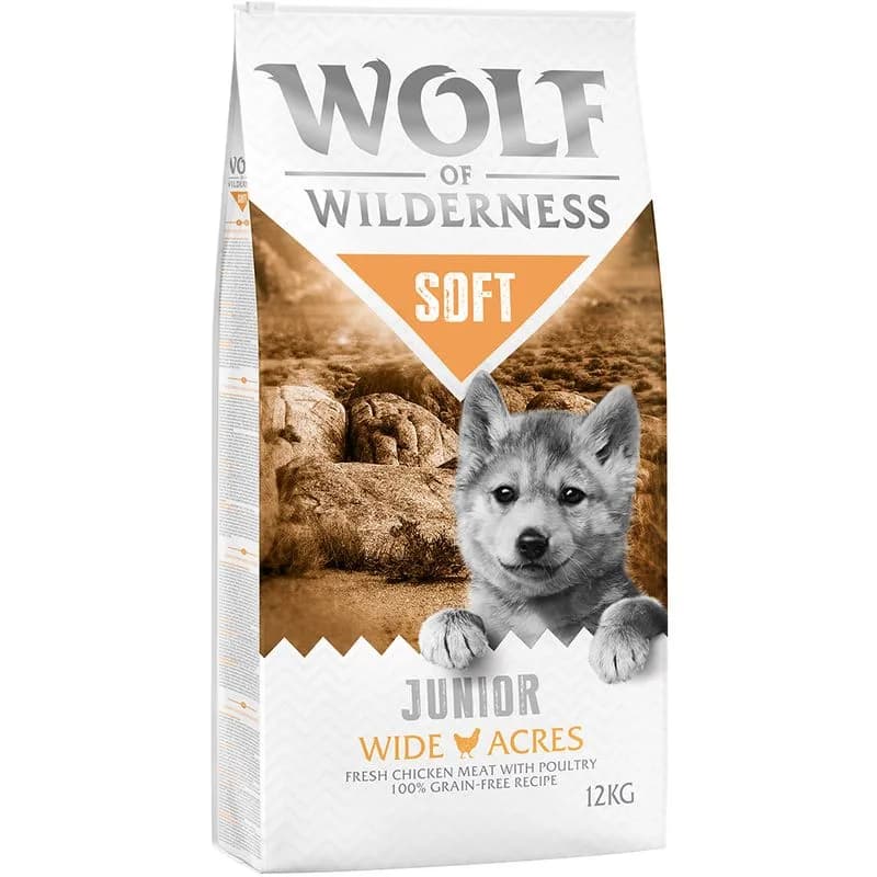 Wolf of Wilderness Junior "Soft - Wide Acres" - piščanec