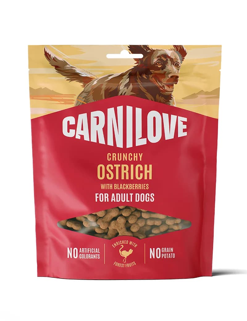 Carnilove Crunchy Snack Ostrich with Blackberries