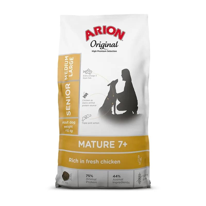 Krmivo Pro Psy Arion Original Mature 7+ Medium/Large kuřecí