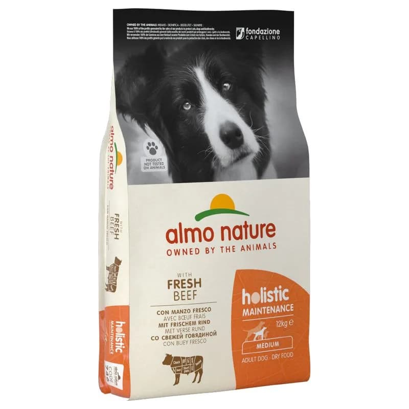 Almo Nature Holistic Croquettes Chien Almo Nature Adult Medium, bœuf & riz