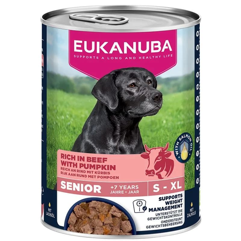 Eukanuba Senior Rich in nötkött med pumpa